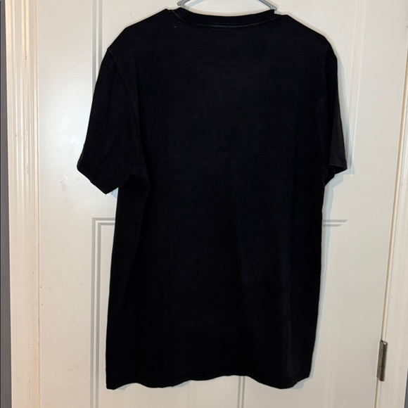 Von Dutch Tiger & Snake Sequined Distressed Black T-shirt - Picture 5 of 5